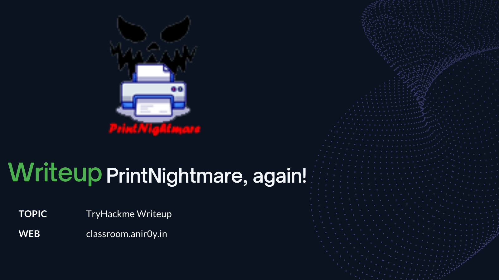 Writeup |Try Hack Me PrintNightmare, again!