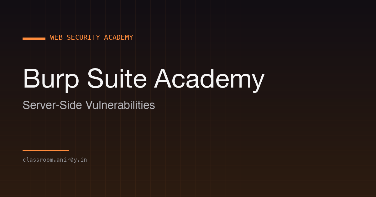 PortSwigger Web Security Academy