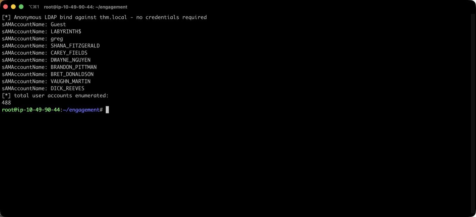 Anonymous LDAP bind returning 488 domain user accounts with no credentials