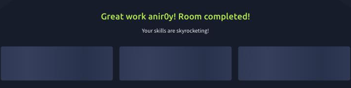 The New Hire Old Artifacts room completed on TryHackMe, all questions answered