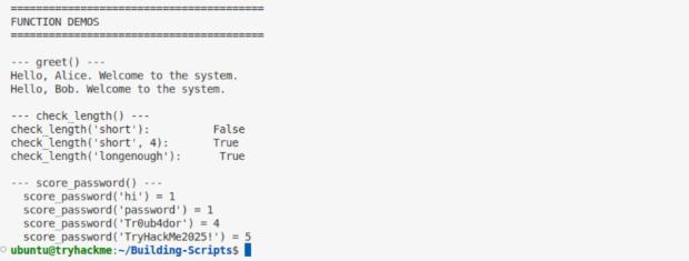 functions_demo.py printing a score of 5 for TryHackMe2025!